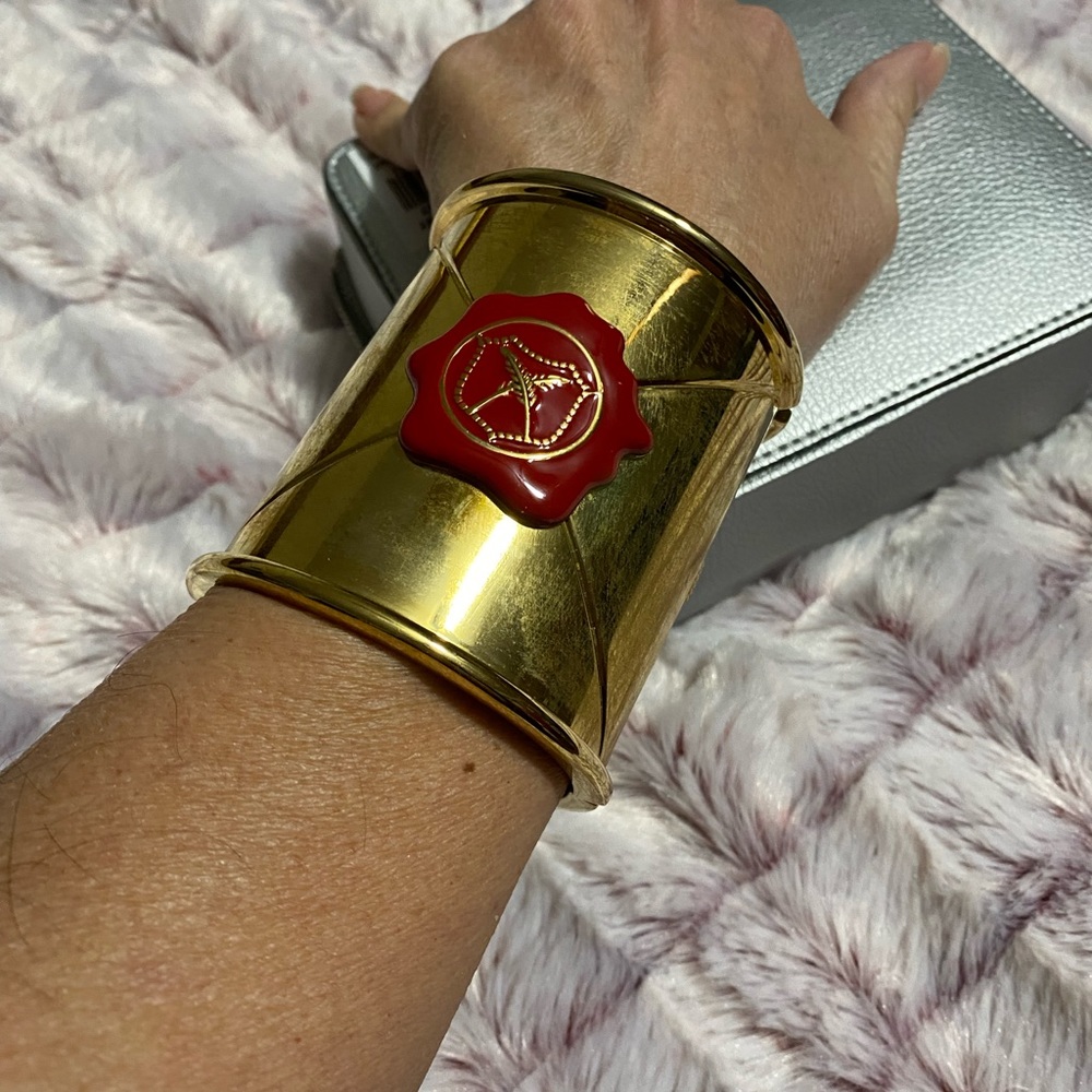 House of Harlow red wax seal cuff - Picture 8 of 9